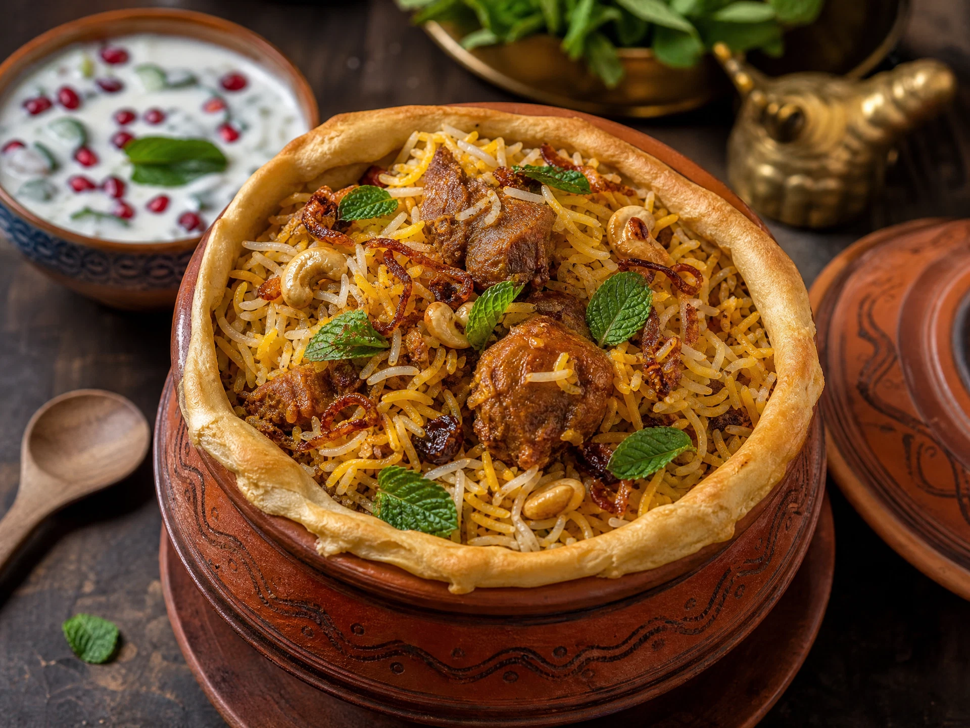 Shahi Awadhi Dum Biryani (Chicken / Lamb)